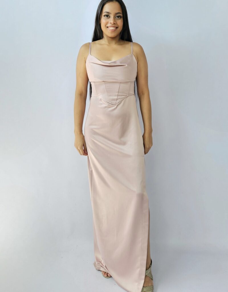 Made to order - Mia Satin Cowl Dress